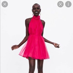 Gorgeous pink organza dress from Zara